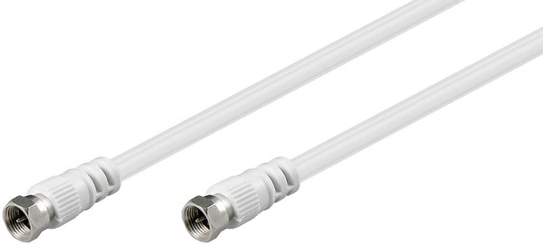Goobay 11866 koaxial kabel 3C-2V 15 m F-type Hvid