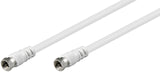 Goobay 11742 koaxial kabel 3C-2V 10 m F-type Hvid