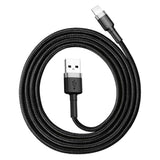 Baseus CALKLF-BG1 USB-kabel 1 m USB A Sort, Grå