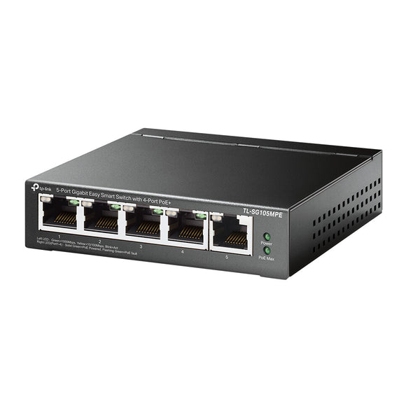 TP-Link TL-SG105MPE netværksswitch L2 Gigabit Ethernet (10/100/1000) Strøm over Ethernet (PoE) Sort