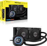 Corsair Nautilus 240 RS LCD Processor Alt-i-en væskekøler 12 cm Sort 1 stk