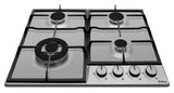Amica PGD6101APR kogeplade Rustfrit stål Indbygget 59 cm Gaskomfur 4 zone(s)