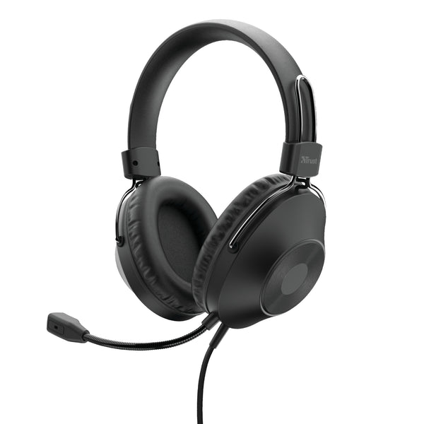 Trust HS-250 Headset Ledningsført Opkald/musik Sort