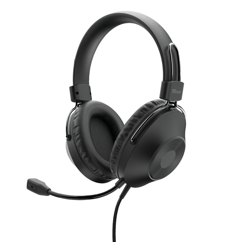 Trust HS-250 Headset Ledningsført Opkald/musik Sort