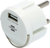 Brennenstuhl 1508110 stikkontakt USB Hvid