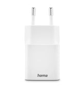 Hama 00201992 oplader til mobil enhed Smartphone Hvid Vekselstrøm Hurtig opladning Indendørs, Udendørs