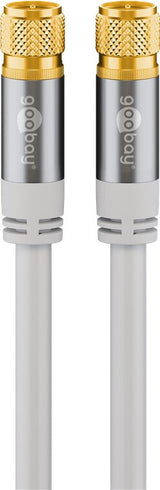 Goobay 70606 koaxial kabel 3 m F Hvid