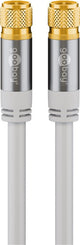 Goobay 70606 koaxial kabel 3 m F Hvid