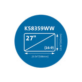 Kensington MagPro magnetisk monitor skærmfilter 27”(16: 9)