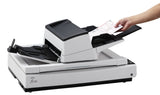 Ricoh fi-7700 Flatbed & ADF scanner 600 x 600 dpi A3 Sort, Hvid