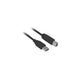 Sharkoon 5m, USB3.0-A/USB3.0-B USB-kabel USB 3.2 Gen 1 (3.1 Gen 1) USB A USB B 5 Gbit/sek. Sort