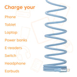 CLUB3D CAC-3030 USB-kabel 2 m USB C 0,48 Gbit/sek. 240 W Blå