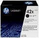 HP 42X High Yield Black Original LaserJet Toner Cartridge tonerpatron 1 stk Sort