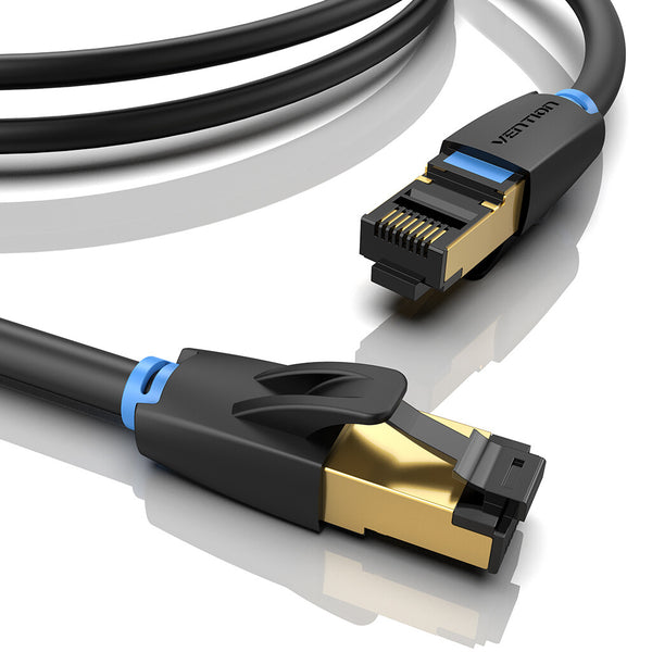 Vention IKABF netværkskabel Sort 1 m Cat8 S/FTP (S-STP)