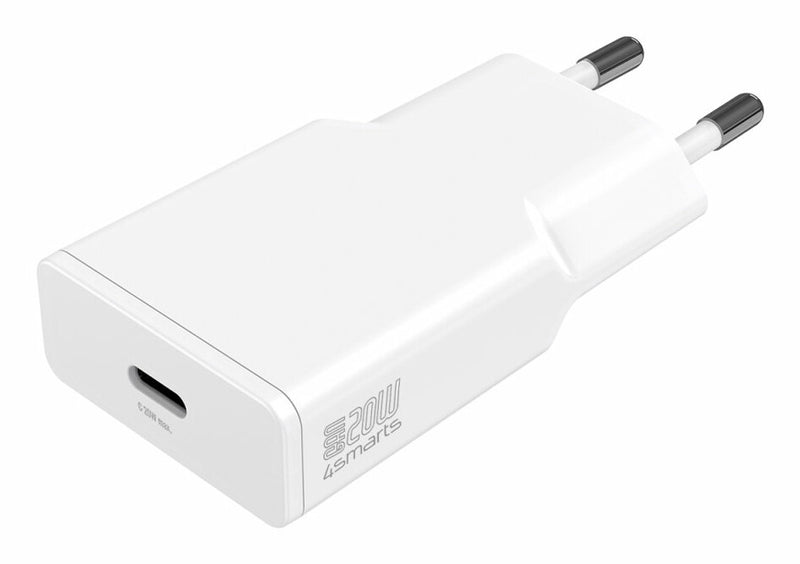 4smarts PDPlug Slim Smartphone, Tablet Hvid Vekselstrøm Hurtig opladning Indendørs