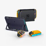 Spigen Nano Pop Cover Nintendo Polykarbonat (PC) Marineblå, Gul