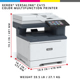 Xerox VersaLink C415, A4-format, 40 sider/min, dupleks kopiering/udskrivning/scanning/fax, PS3 PCL5e/6, 2 magasiner, 251 ark