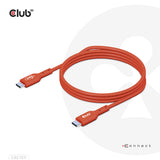 CLUB3D CAC-1511 USB-kabel USB 2.0 1 m USB C 0,48 Gbit/sek. 240 W Orange