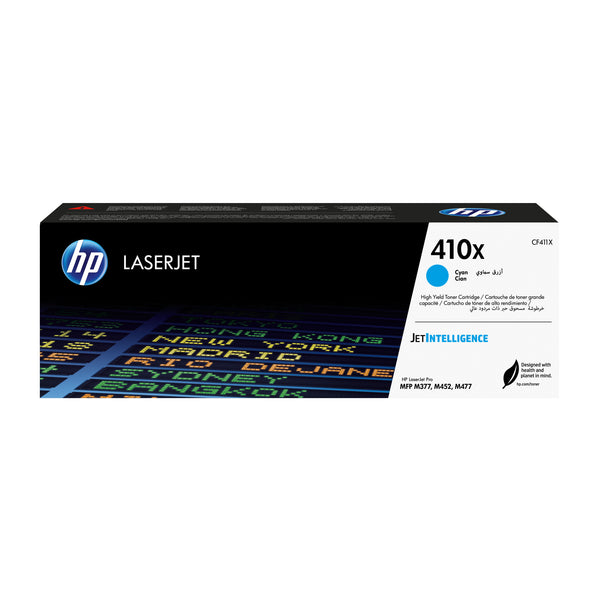 HP Original 410X LaserJet-tonerpatron med høj kapacitet, cyan