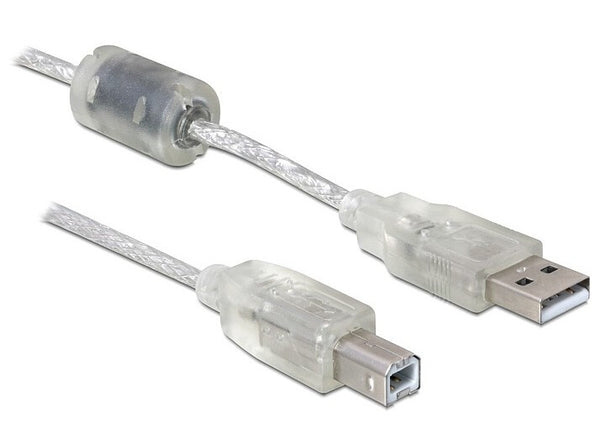 DeLOCK Cable USB 2.0 A-B - 0.5m USB-kabel 0,5 m USB A USB B Grå