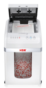 HSM Autofeed X300 papirmakulator Delvist makulering 52 dB 23 cm Sølv, Hvid