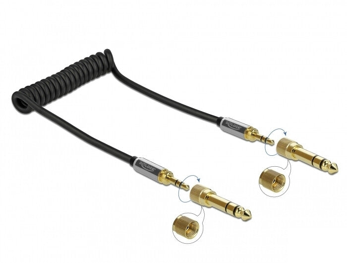 DeLOCK 85836 lydkabel 1 m 3.5mm Sort