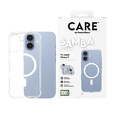 PanzerGlass CARE™ by ® Samba Case Transparent m. Hvid MagSafe iPhone 17