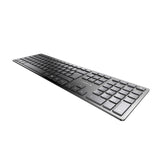 CHERRY KW 9100 SLIM tastatur Universel RF trådløs + Bluetooth QWERTZ Tysk Sort