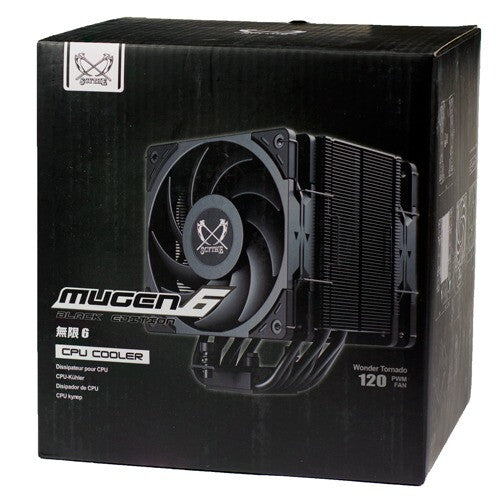 Scythe Mugen 6 Dual Fan Black Edition Processor Ventilator 12 cm Sort 1 stk