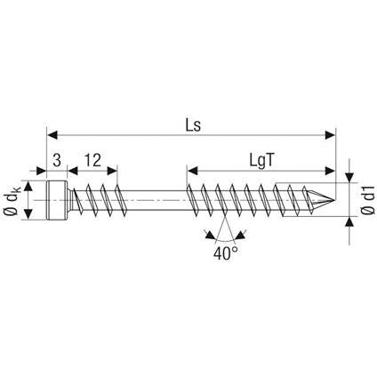 SPAX 0537000500803 skrue/bolt 80 mm 100 stk