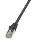 LogiLink 10m Cat.5e F/UTP netværkskabel Sort Cat5e F/UTP (FTP)
