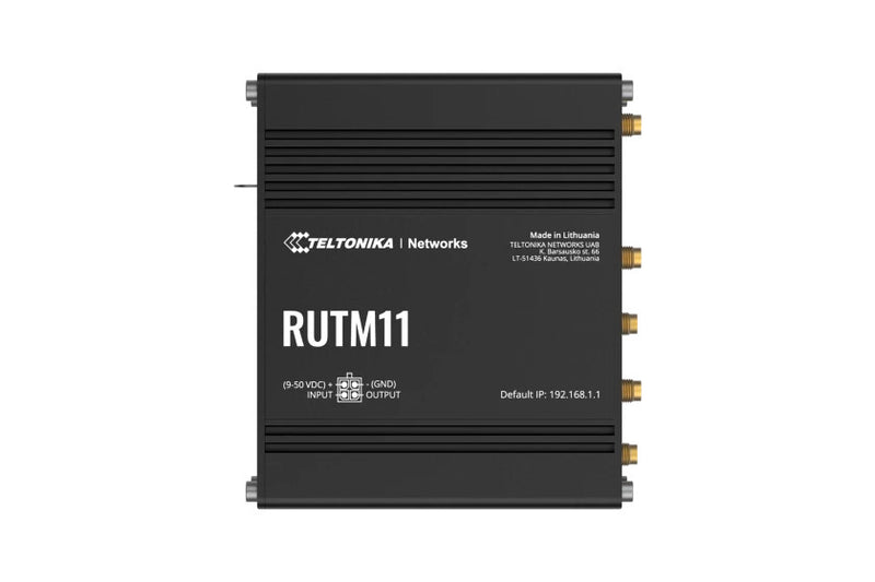 Teltonika RUTM11 kabelforbundet router Gigabit Ethernet Sort