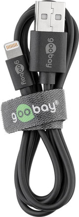 Goobay 72904 Lightning kabel 0,5 m Sort