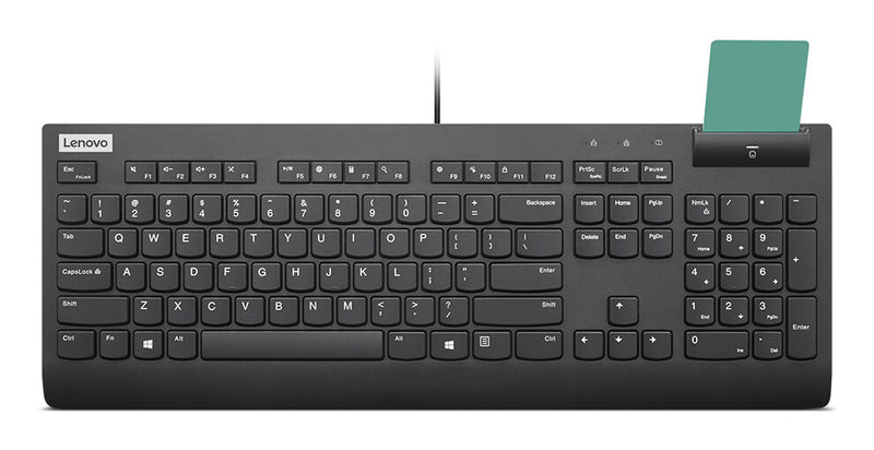 Lenovo Smartcard Wired Keyboard II tastatur Hjemme/kontor USB Finsk, Svensk Sort