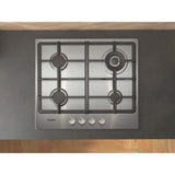 Whirlpool TGML 661 IX Rustfrit stål Indbygget 58 cm Gaskomfur 4 zone(s)