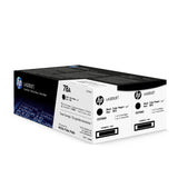 HP Originale 78A LaserJet-tonerpatroner, sort, 2-pak