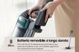 Samsung VS20B75AGR1 2-i-1 stangstøvsuger Batteri Dry Poseløs 550 W Sort, Mintfarve