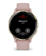 Garmin Venu 3S 3,05 cm (1.2") AMOLED 41 mm Digital 390 x 390 pixel Berøringsskærm Guld, Rose Wi-Fi GPS (satellit)