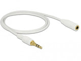 DeLOCK 85577 lydkabel 1 m 3.5mm Hvid