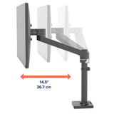Ergotron NX Series NX MONITOR ARM BLACK 86,4 cm (34") Skrivebord Sort