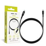 Mobile Origin MO-100WDC-CB2 USB-kabel USB 2.0 1,5 m USB C 0,48 Gbit/sek. 100 W Sort
