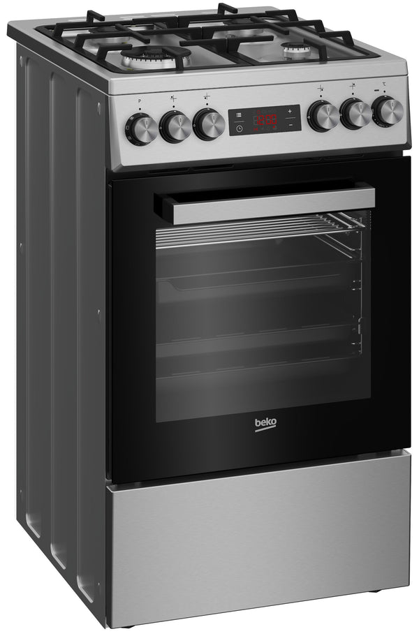 Beko FSM51331DXDT Fritstående komfur Elektrisk Gaskomfur Rustfrit stål