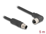DeLOCK 80527 sensor- & aktuatorkabel 5 m RST M12 Sort