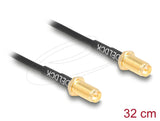 DeLOCK 90893 koaxial kabel RG-174 0,32 m RP-SMA Sort