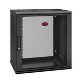 APC NetShelter WX 12U Single Hinged Wall-mount Enclosure 400mm Deep Vægmonteret stativ Sort