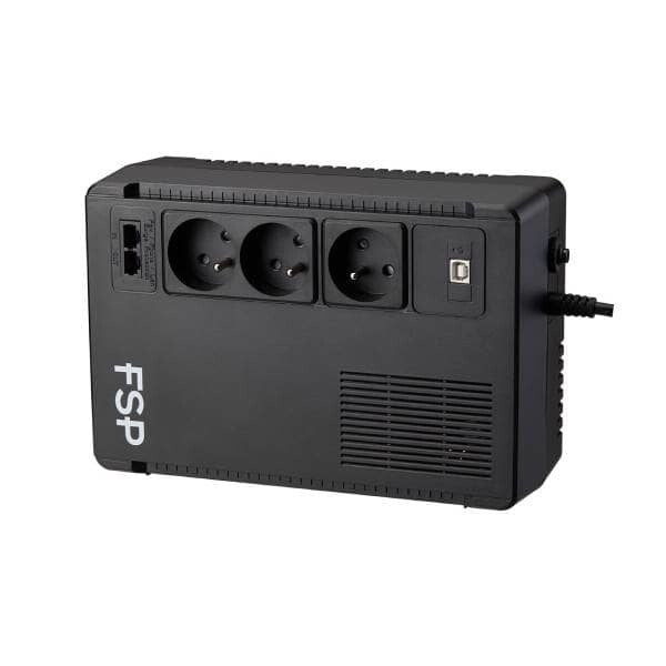FSP ECO 800 UPS-enhed Interaktivt indgangsstik 0,8 kVA 480 W 3 AC stikkontakt(er)