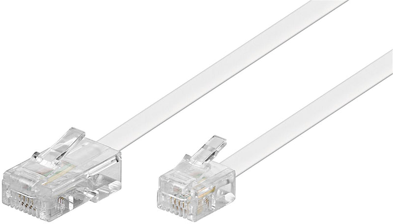 Goobay 93059 telefonkabel 10 m Hvid