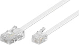 Goobay 93062 telefonkabel 6 m Hvid