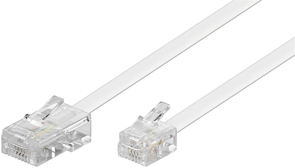 Goobay 93062 telefonkabel 6 m Hvid