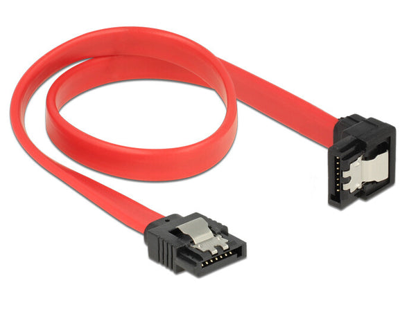 DeLOCK 83978 SATA-kabel 0,3 m SATA 7-pin Sort, Rød